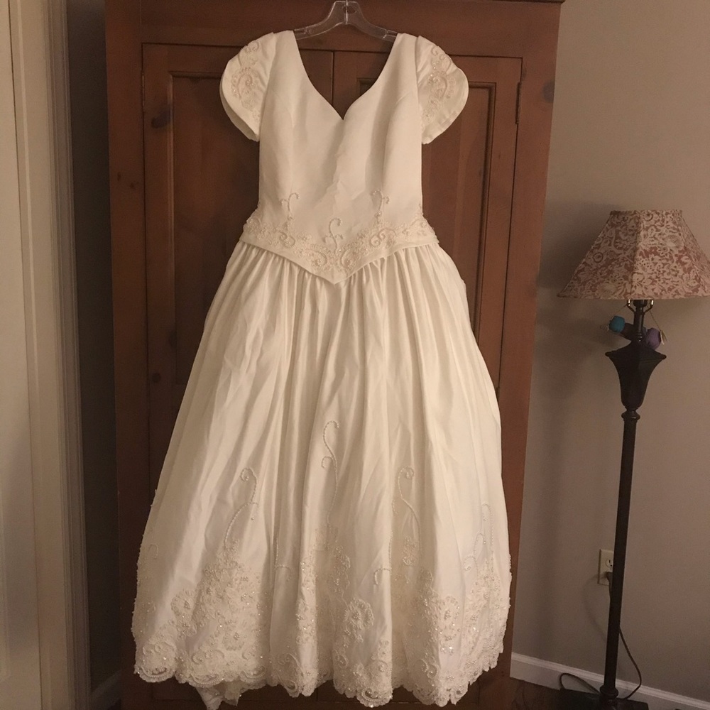 Ivory wedding gown, size 12